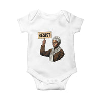 Funny Harriet Tubman Says Resist Baby Onesie Black Pride Inspiration Gift - Wonder Print Shop