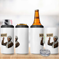 Funny Harriet Tubman Says Resist 4 in 1 Can Cooler Tumbler Black Pride Inspiration Gift - Wonder Print Shop