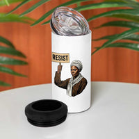 Funny Harriet Tubman Says Resist 4 in 1 Can Cooler Tumbler Black Pride Inspiration Gift - Wonder Print Shop