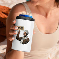 Funny Harriet Tubman Says Resist 4 in 1 Can Cooler Tumbler Black Pride Inspiration Gift - Wonder Print Shop