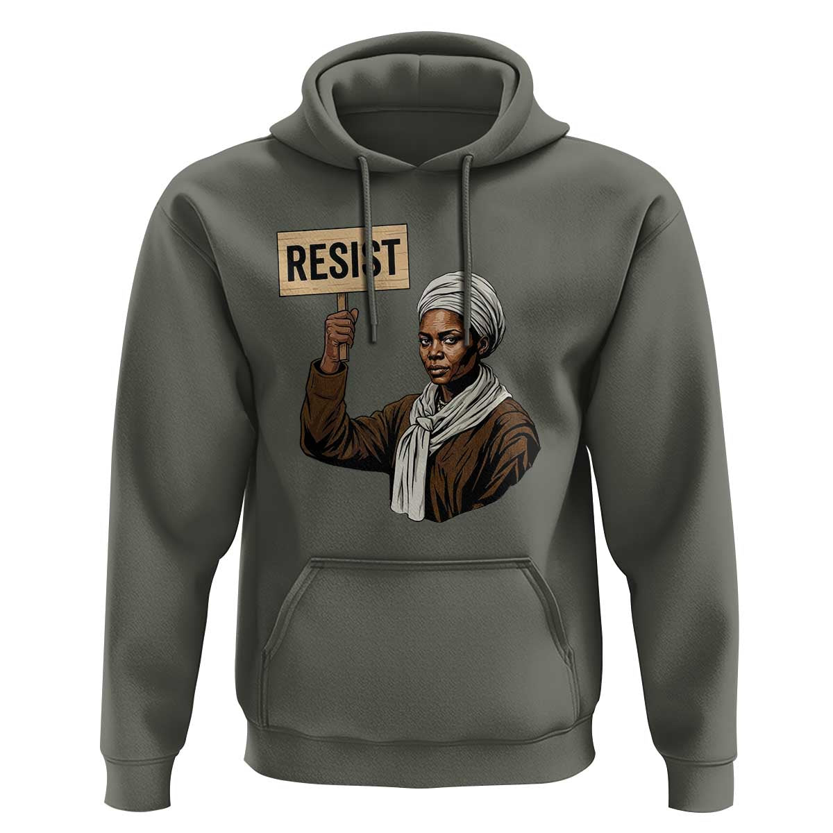 Funny Harriet Tubman Says Resist Hoodie Black Pride Inspiration Gift - Wonder Print Shop