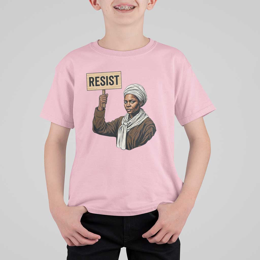 Funny Harriet Tubman Says Resist T Shirt For Kid Black Pride Inspiration Gift - Wonder Print Shop