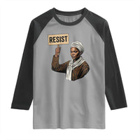 Funny Harriet Tubman Says Resist Raglan Shirt Black Pride Inspiration Gift - Wonder Print Shop