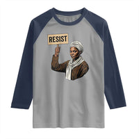 Funny Harriet Tubman Says Resist Raglan Shirt Black Pride Inspiration Gift - Wonder Print Shop