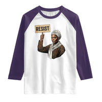 Funny Harriet Tubman Says Resist Raglan Shirt Black Pride Inspiration Gift - Wonder Print Shop