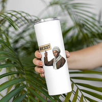 Funny Harriet Tubman Says Resist Skinny Tumbler Black Pride Inspiration Gift - Wonder Print Shop