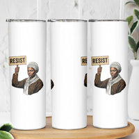 Funny Harriet Tubman Says Resist Skinny Tumbler Black Pride Inspiration Gift - Wonder Print Shop