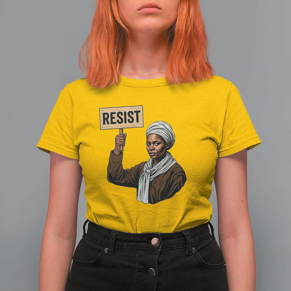 Funny Harriet Tubman Says Resist T Shirt For Women Black Pride Inspiration Gift - Wonder Print Shop