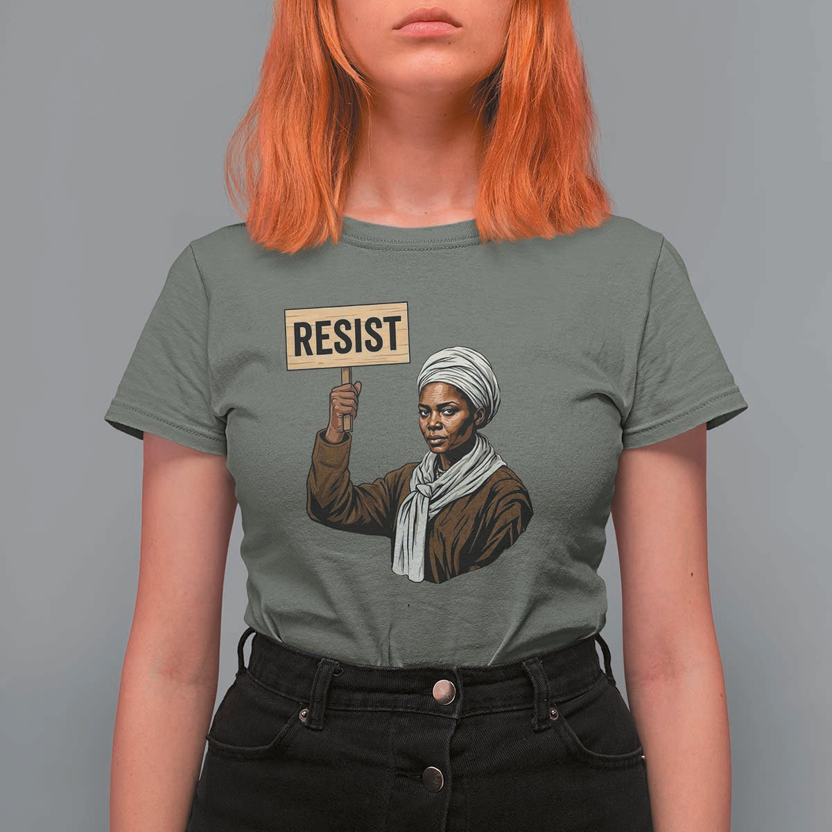 Funny Harriet Tubman Says Resist T Shirt For Women Black Pride Inspiration Gift - Wonder Print Shop