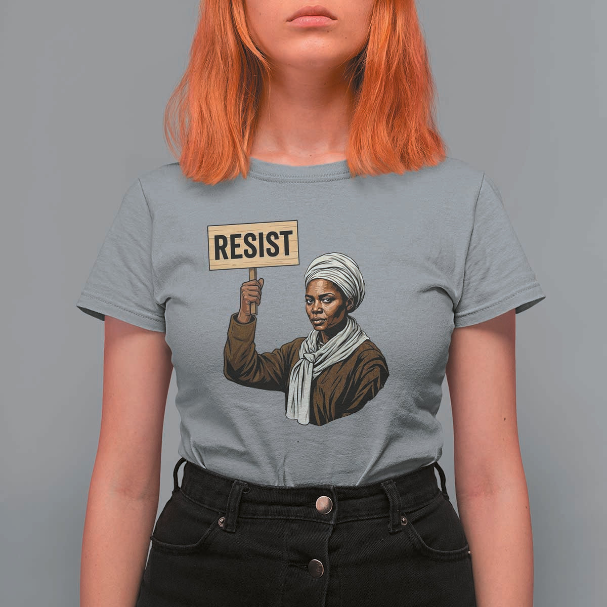 Funny Harriet Tubman Says Resist T Shirt For Women Black Pride Inspiration Gift - Wonder Print Shop