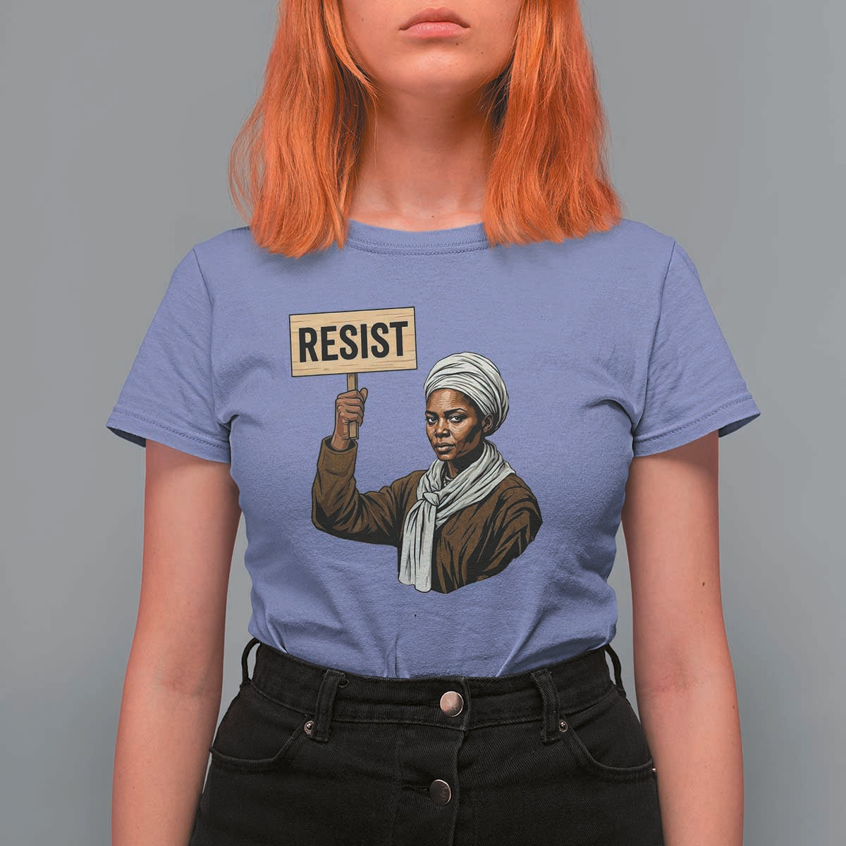 Funny Harriet Tubman Says Resist T Shirt For Women Black Pride Inspiration Gift - Wonder Print Shop