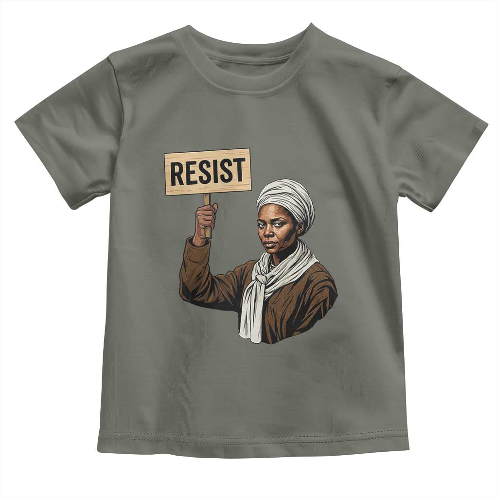 Funny Harriet Tubman Says Resist Toddler T Shirt Black Pride Inspiration Gift - Wonder Print Shop