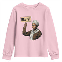 Funny Harriet Tubman Says Resist Youth Sweatshirt Black Pride Inspiration Gift - Wonder Print Shop