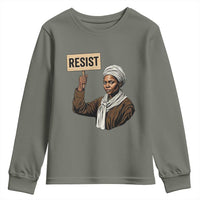 Funny Harriet Tubman Says Resist Youth Sweatshirt Black Pride Inspiration Gift - Wonder Print Shop