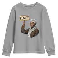 Funny Harriet Tubman Says Resist Youth Sweatshirt Black Pride Inspiration Gift - Wonder Print Shop