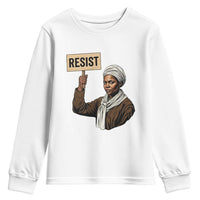 Funny Harriet Tubman Says Resist Youth Sweatshirt Black Pride Inspiration Gift - Wonder Print Shop
