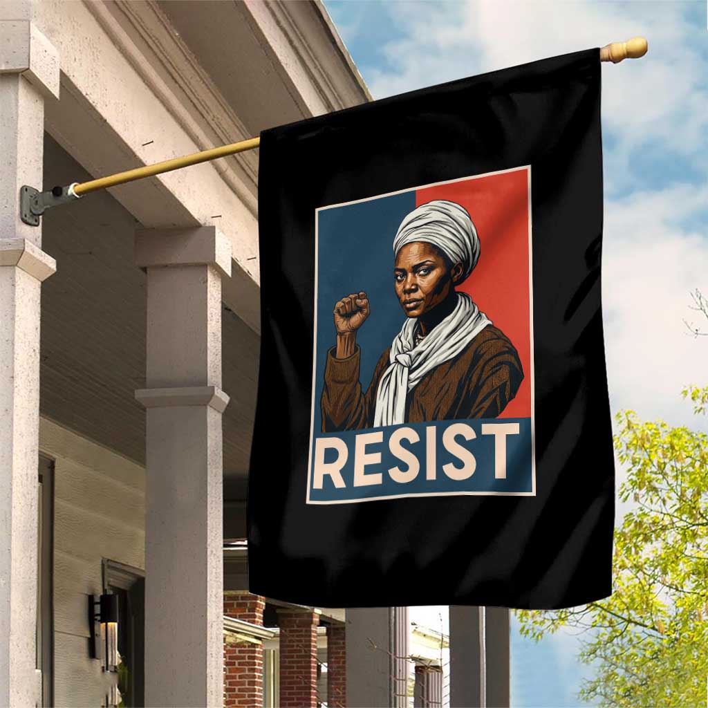 Funny Harriet Tubman Says Resist Garden Flag Strong Black Woman Leader - Wonder Print Shop