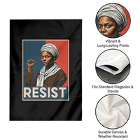 Funny Harriet Tubman Says Resist Garden Flag Strong Black Woman Leader - Wonder Print Shop
