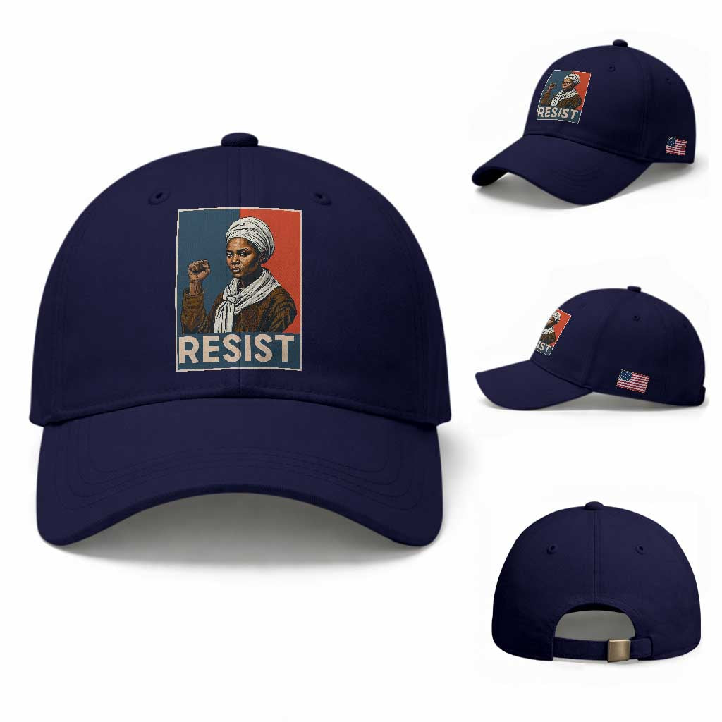 Funny Harriet Tubman Says Resist Baseball Cap Strong Black Woman Leader