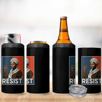 Funny Harriet Tubman Says Resist 4 in 1 Can Cooler Tumbler Strong Black Woman Leader - Wonder Print Shop