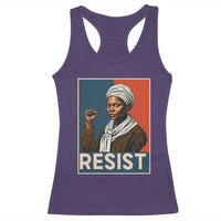 Funny Harriet Tubman Says Resist Racerback Tank Top Strong Black Woman Leader - Wonder Print Shop