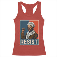 Funny Harriet Tubman Says Resist Racerback Tank Top Strong Black Woman Leader - Wonder Print Shop