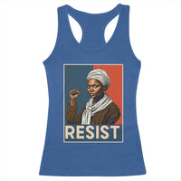 Funny Harriet Tubman Says Resist Racerback Tank Top Strong Black Woman Leader - Wonder Print Shop