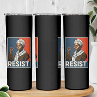 Funny Harriet Tubman Says Resist Skinny Tumbler Strong Black Woman Leader - Wonder Print Shop