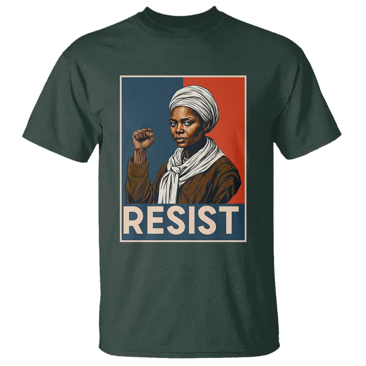 Funny Harriet Tubman Says Resist T Shirt Strong Black Woman Leader - Wonder Print Shop