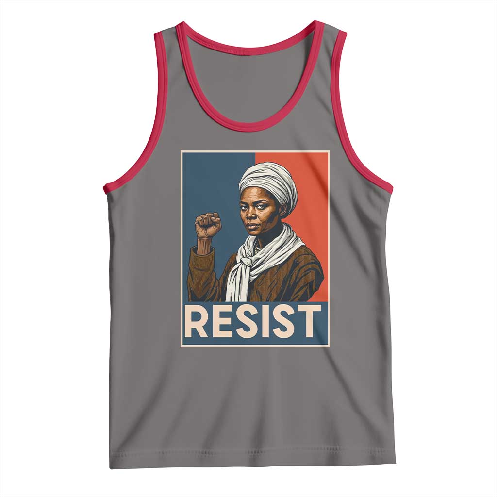 Funny Harriet Tubman Says Resist Tank Top Strong Black Woman Leader - Wonder Print Shop