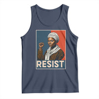 Funny Harriet Tubman Says Resist Tank Top Strong Black Woman Leader - Wonder Print Shop