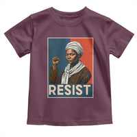 Funny Harriet Tubman Says Resist Toddler T Shirt Strong Black Woman Leader - Wonder Print Shop