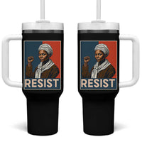 Funny Harriet Tubman Says Resist Tumbler With Handle Strong Black Woman Leader - Wonder Print Shop