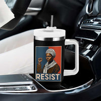 Funny Harriet Tubman Says Resist Tumbler With Handle Strong Black Woman Leader - Wonder Print Shop