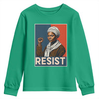 Funny Harriet Tubman Says Resist Youth Sweatshirt Strong Black Woman Leader - Wonder Print Shop