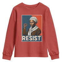 Funny Harriet Tubman Says Resist Youth Sweatshirt Strong Black Woman Leader - Wonder Print Shop