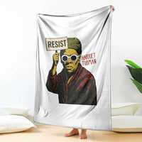 Funny Harriet Tubman Says Resist Throw Blanket Female Empowerment History Gift - Wonder Print Shop