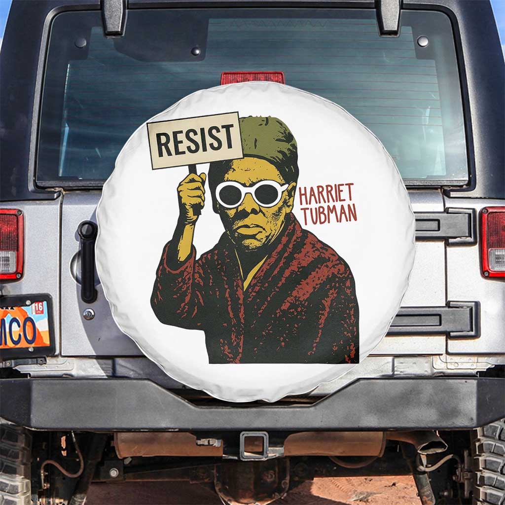 Funny Harriet Tubman Says Resist Spare Tire Cover Female Empowerment History Gift - Wonder Print Shop