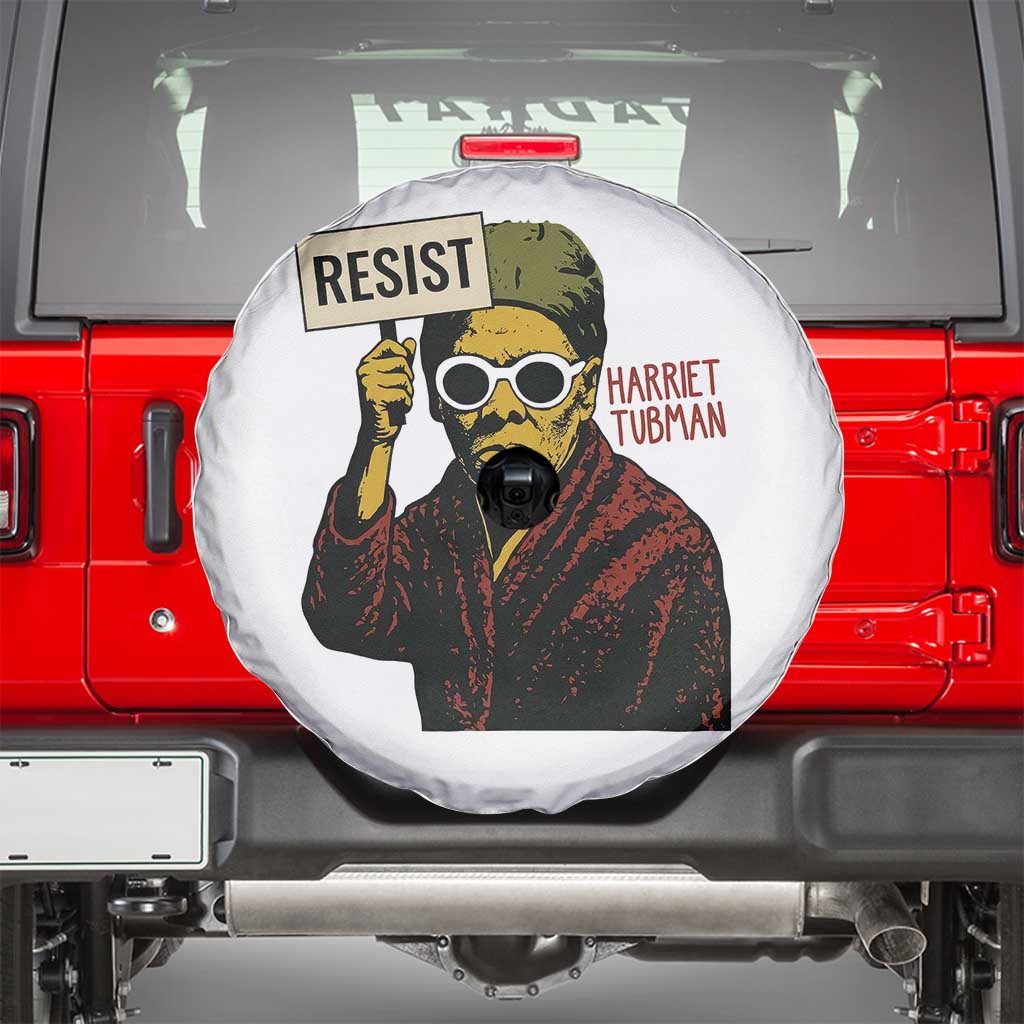 Funny Harriet Tubman Says Resist Spare Tire Cover Female Empowerment History Gift - Wonder Print Shop