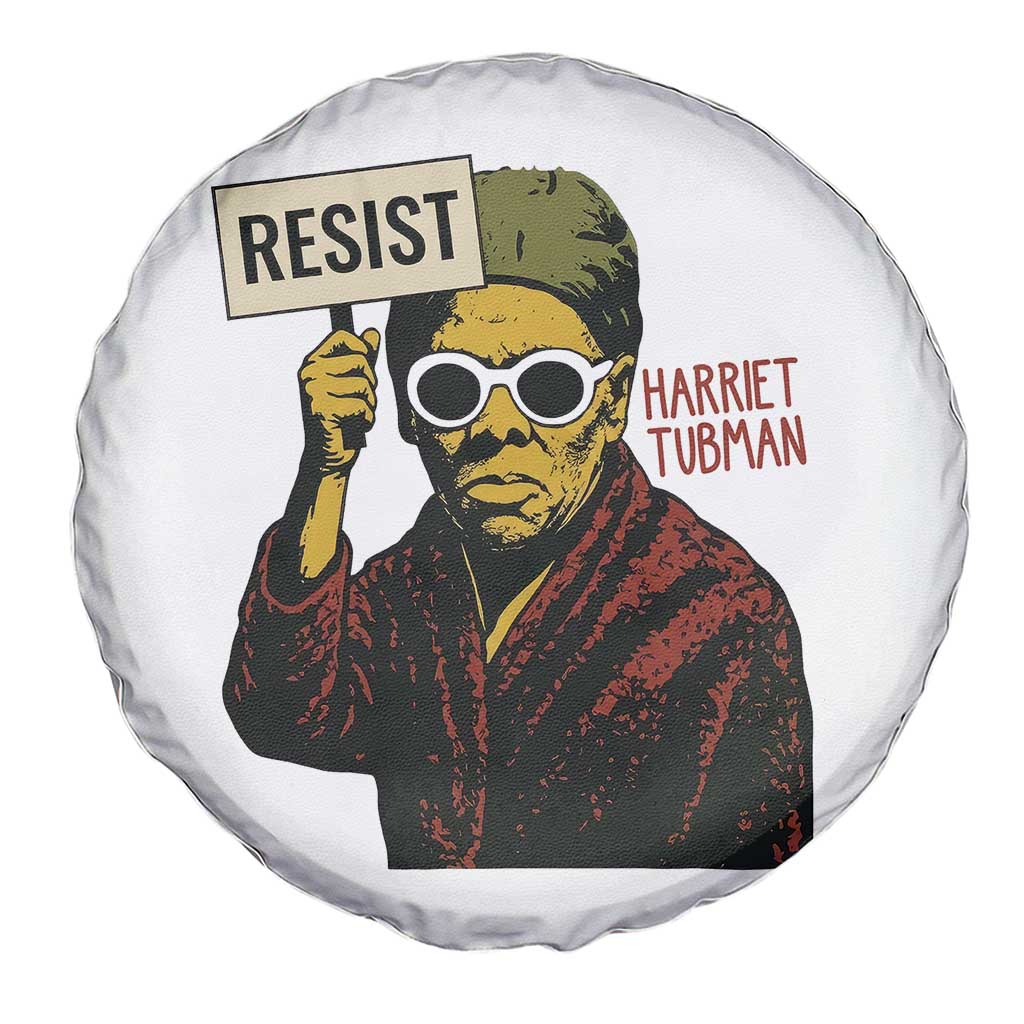 Funny Harriet Tubman Says Resist Spare Tire Cover Female Empowerment History Gift - Wonder Print Shop