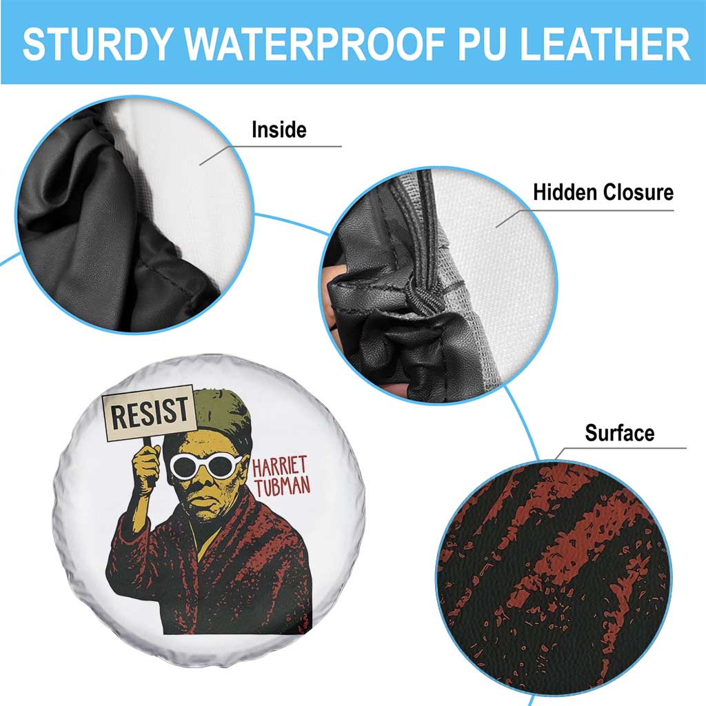 Funny Harriet Tubman Says Resist Spare Tire Cover Female Empowerment History Gift - Wonder Print Shop