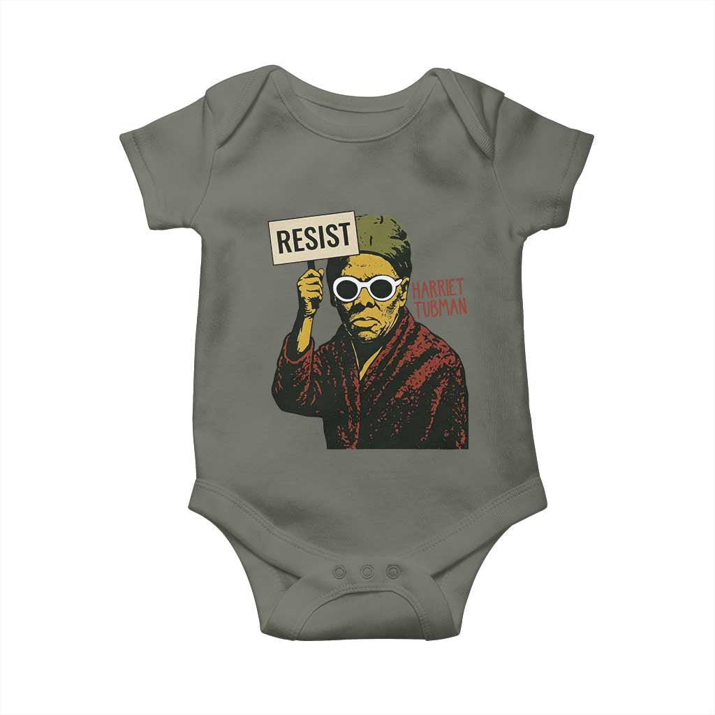 Funny Harriet Tubman Says Resist Baby Onesie Female Empowerment History Gift - Wonder Print Shop