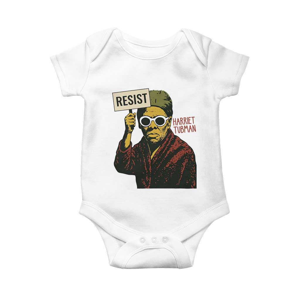 Funny Harriet Tubman Says Resist Baby Onesie Female Empowerment History Gift - Wonder Print Shop