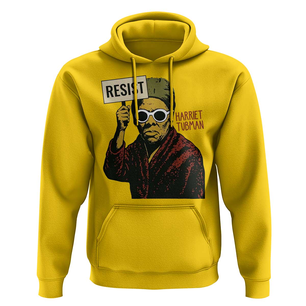 Funny Harriet Tubman Says Resist Hoodie Female Empowerment History Gift - Wonder Print Shop