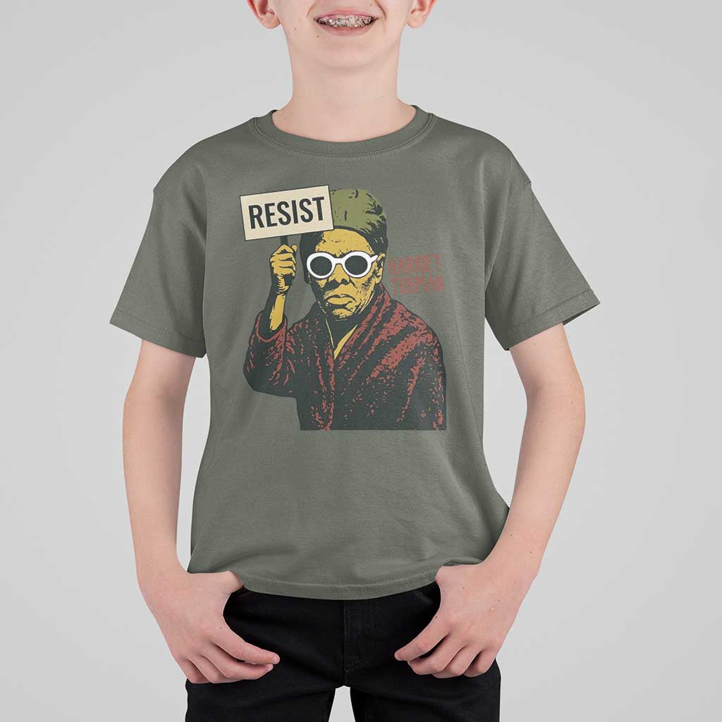 Funny Harriet Tubman Says Resist T Shirt For Kid Female Empowerment History Gift - Wonder Print Shop