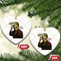 Funny Harriet Tubman Says Resist Ceramic Ornament Female Empowerment History Gift - Wonder Print Shop