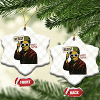 Funny Harriet Tubman Says Resist Ceramic Ornament Female Empowerment History Gift - Wonder Print Shop