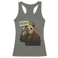 Funny Harriet Tubman Says Resist Racerback Tank Top Female Empowerment History Gift - Wonder Print Shop