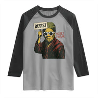 Funny Harriet Tubman Says Resist Raglan Shirt Female Empowerment History Gift - Wonder Print Shop