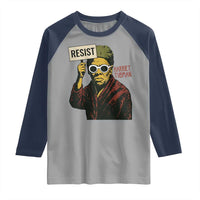 Funny Harriet Tubman Says Resist Raglan Shirt Female Empowerment History Gift - Wonder Print Shop